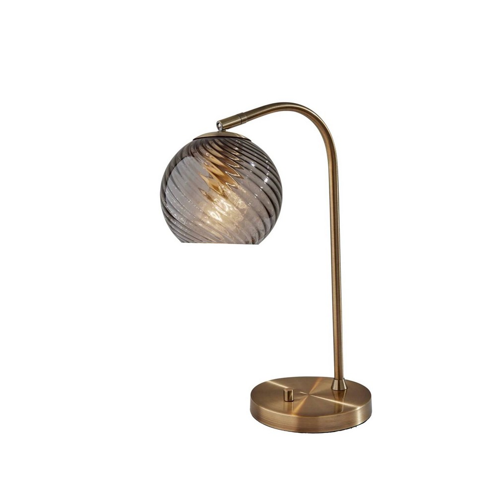 Photos - Floodlight / Street Light Adesso Camden Desk Lamp Antique Brass 