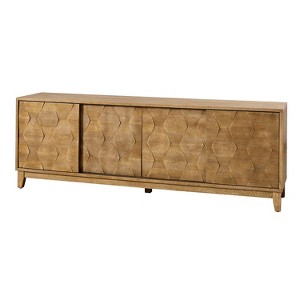 Jules Modern 72" TV Stand for TVs up to 78" with Hexagonal Cabinet Doors|ARTFUL LIVING DESIGN - 1 of 4
