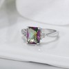 Ariella Engagement Ring 2.62Ct Mystic Topaz Emerald Cut Cubic Zirconia Ginger Lyne Collection - image 2 of 4