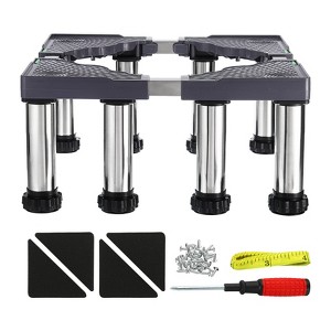 Unique Bargains 8 Strong Feet Multi-Functional Adjustable Mini Fridge Stands - 1 of 4