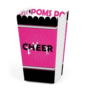 Big Dot of Happiness We've Got Spirit - Cheerleading - Birthday Party or Cheerleader Party Favor Popcorn Treat Boxes - Set of 12 - 1 of 4