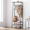 Coat Rack, 4-in-1 Hall Tree, Entryway Shoe Bench Coat Standwith Metal Frame, 3-Tier Shelf and 10 Hooks for Entryway,Hallway, Bedroom - 4 of 4
