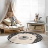 Hauteloom Kids Llama Animal Print Nursery Area Rug - 2 of 4