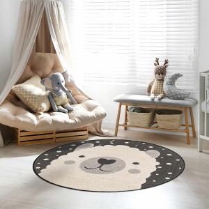 Hauteloom Round Area Rug   Black - 1 of 4
