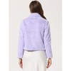 INSPIRE CHIC Women's Autumn Winter Cropped Notch Lapel Faux Fur Fluffy Jacket - 4 of 4