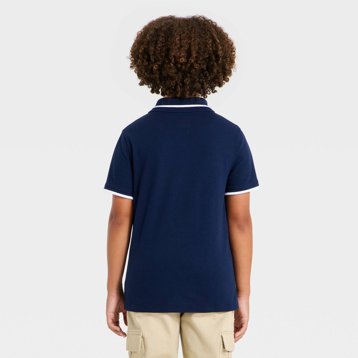 Boys' Short Sleeve Tipping Polo Shirt - Cat & Jack™ - thumbnail 2