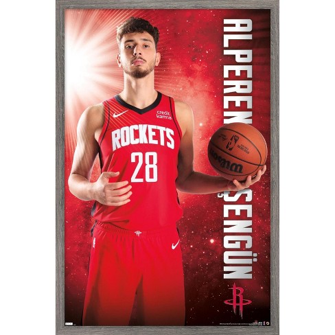 Trends International Nba Houston Rockets - Alperen Sengün 23 Framed Wall  Poster Prints Barnwood Framed Version 22.375 X 34 : Target