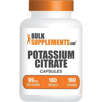 BulkSupplements Potassium Citrate Capsules