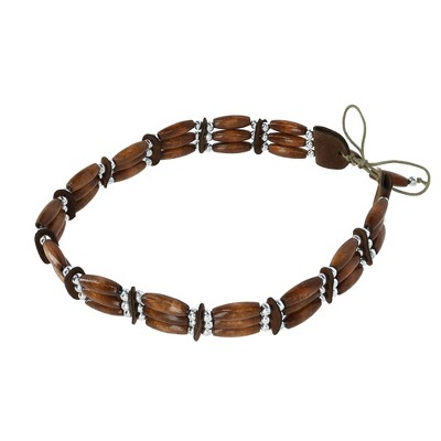 CTM Beads and Various Accents Hat Band with Ties
