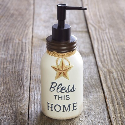 Lakeside Bless This Home Hand Soap and Lotion Mechanical Dispenser Pump