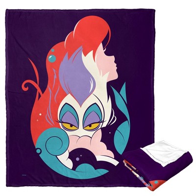 Disney Little Mermaid Classic Heroine And Villain Silk Touch Throw Blanket