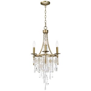 Maxim Lighting Cebu 3 - Light Chandelier in  Capiz/Gold Silver - 1 of 1