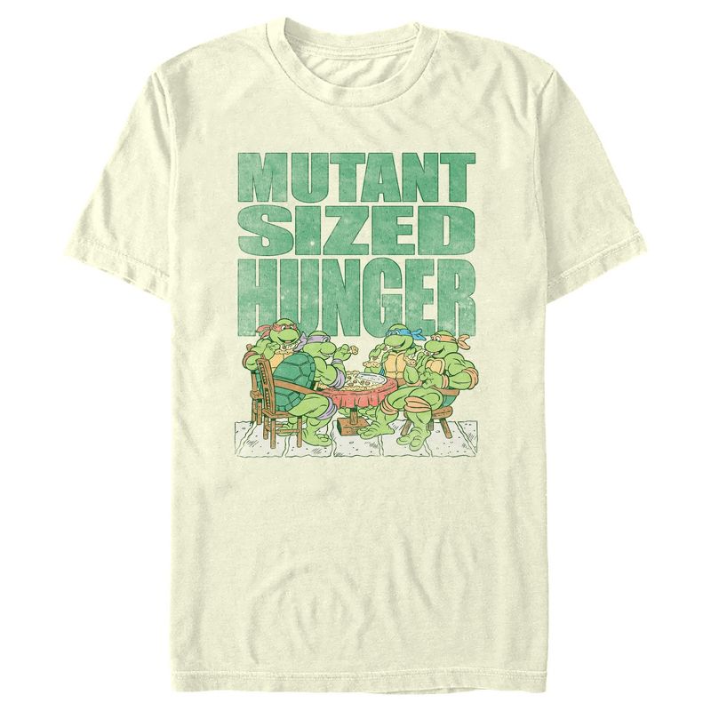 Men's Teenage Mutant Ninja Turtles Distressed Mutant Sized Hunger T-Shirt, 1 of 5