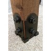 OZCO 56607 Laredo Sunset 4x4 Decorative Post Base Kit - Black Powder Coated Steel (1 Pack) : Ozco Building Products - 3 of 3