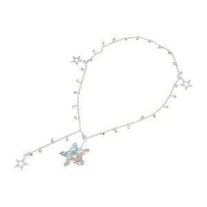 Unique Bargains Women's Fashion Star Braided Hair Chain Silver Tone 1 Pc - 1 of 4