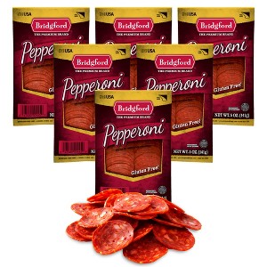 Bridgford Sliced Pepperoni 5 oz  - Ready-to-Eat Pepperoni Slices for Pizza and Sandwiches with Zero Carb Ideal for your Keto Diets - 1 of 4