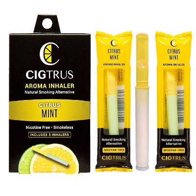 Cigtrus Oral Fixation Flavored Air Inhaler, Natural Habit Replacement, Stress Relief, 6 Pack