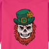 Men's - Instant Message - Leprechaun Skull Graphic Fleece Sweatshirt - 2 of 4