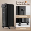 Karl Home 1500-Watt Portable Electric Space Heater Oil Filled Radiator Heater with WiFi in Black - 4 of 4