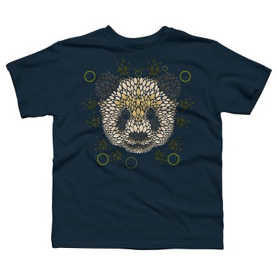 Boy's Design By Humans Panda Face By LetterQ T-Shirt