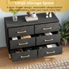 6 Drawers Dresser for Bedroom, TV Stand Dressers Chest of Drawers for Living Room Hallway Entryway - 4 of 4