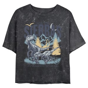 Juniors Womens Jurassic Park: Dominion Sierras Dino Sketch T Shirt - 1 of 4