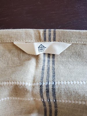 2ct Offset Plaid & Stripe Kitchen Towels Tan/Natural - Hearth & Hand™ with  Magnolia