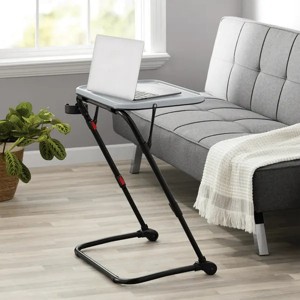 Racxily Adjustable Folding TV Tray With Cup Holder 20.87"W x 14.76"D x 27.76"H - 1 of 4