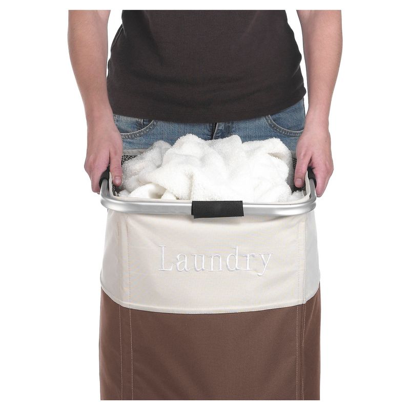Whitmor Easycare Square Laundry Hamper Java, 5 of 7