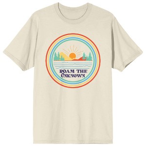 Adventure Society Roam the Unknown Men's Natural T-Shirt - 1 of 3