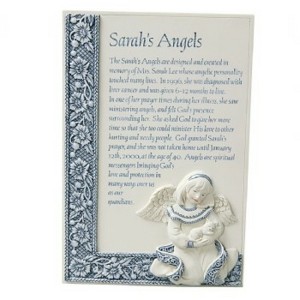 Pavilion Gift Company - Sarah's Angels Story Plaque - 6" Plaque - Wall Sign Panels - 1 of 4