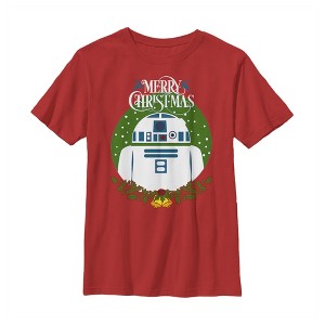 Boy's Star Wars Merry Christmas R2-D2 T-Shirt - 1 of 3