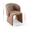 NicBex Teddy Fabric Dining Chair Modern Upholstered Accent Chair with Comfy Backrest, Sofa for Living Room, Bedroom, Reception,1pc/2pc - 2 of 4