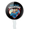 Superman Hope is my Valentine Cupcake Picks Toppers Decoration Set of 6 - 2 of 4