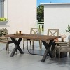 Coolbibila Outdoor Concrete Wood-Pattern Propane Fire Table,Rectangular 40,000 Btu Patio Propane Gas Outdoor Fire Pit,Tank Cover Not Included - 2 of 4