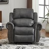 40.75'' Suede Recliner Chair with Manual Glider Mechanism and Spacious Seat for Living Room - 4 of 4