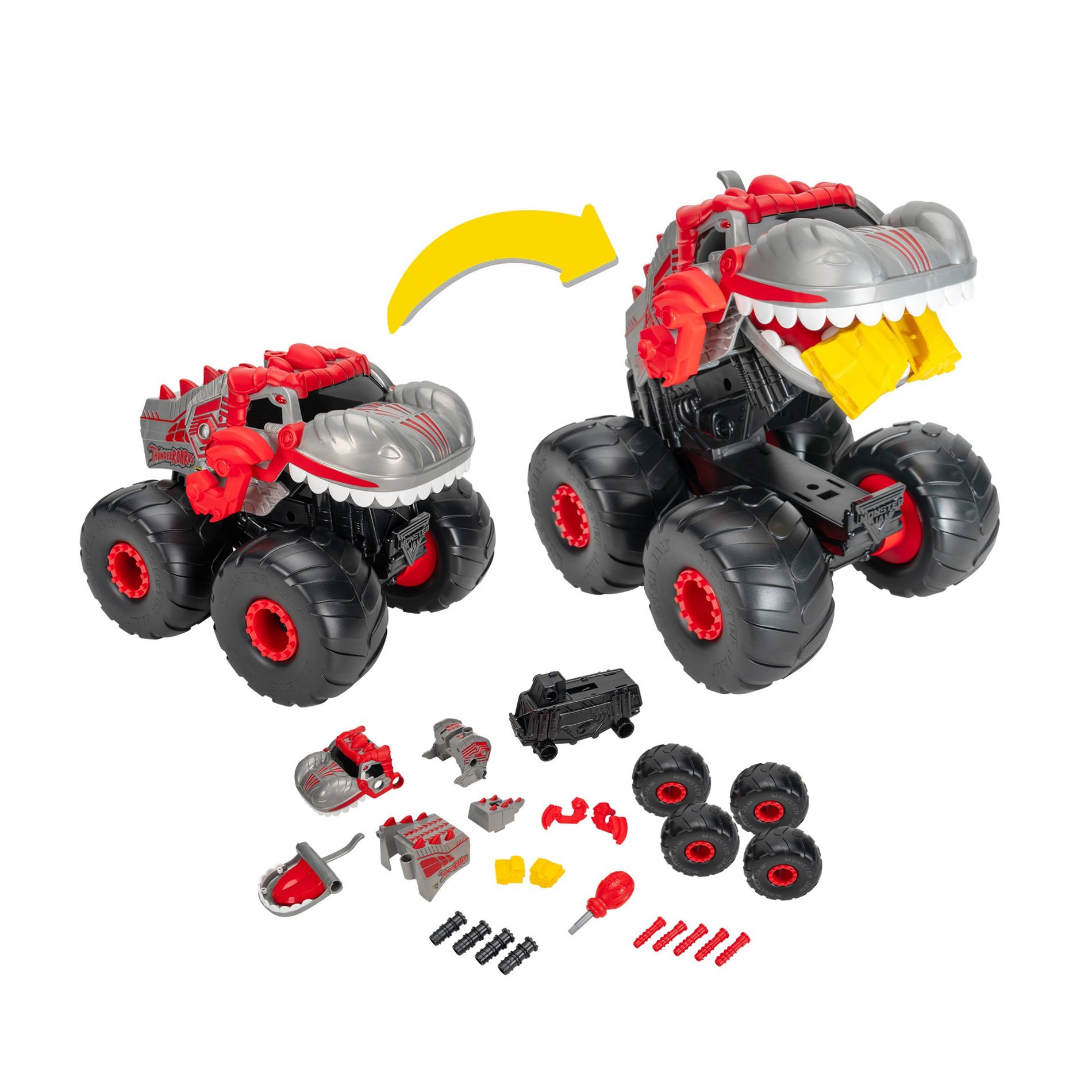 Monster Jam Feature Vehicle Monstruction Truck Thunderous Toy Vehicle