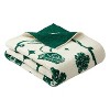 Wicked: For Good x Katie Kime Feather Knit Throw Blanket Green - 4 of 4