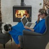 Fleece Throw Blanket- Set of 3- Blue, Gray & Pink Plush 60x50" Blankets- Soft & Cozy for Travel, Outdoors & Lounging on the Sofa by Hastings Home - 2 of 4