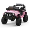 2-Seater Ride On Truck Car, 12V Electric Car for Kids Battery Powered Car w/Parent Remote Control, Safety Belt, Mp3 Player, Led Lights, Jeeps Car - 2 of 4