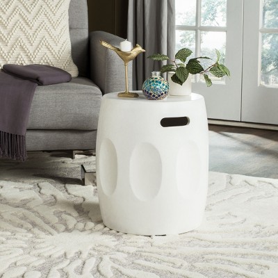 Ivory Grace 16'' Round Concrete Accent Table