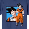 Dragonball Z Goku Character Women's Navy Blue Short Sleeve Crew Neck Tee - 2 of 3
