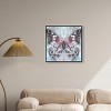 Art Remedy Shining Butterfly Colorful buterfly and flowers wall art Framed - 2 of 4
