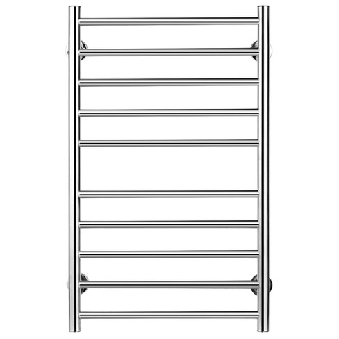 Costway Electric Towel Rail Rack 10-bar Rung Heated Bathroom Warmer Steel :  Target