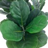 Artificial Fiddle Leaf Fig Tree, Faux Fiddle Leaf Fig Tree with Tall White Planter - 4 of 4