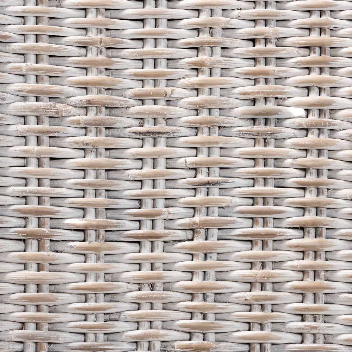 Trianna Rattan and Wood Dining Chair White/Brown - bali & pari: Indonesian Crafted, No Assembly Required - thumbnail 5