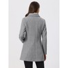 INSPIRE CHIC Women's Christmas Peter Pan Collar Double Breasted Long Trench Winter Pea Coat - 4 of 4