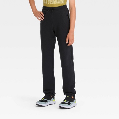 Hanes Kids' Eco Smart Fleece Non-pocket Sweatpants - Black S : Target