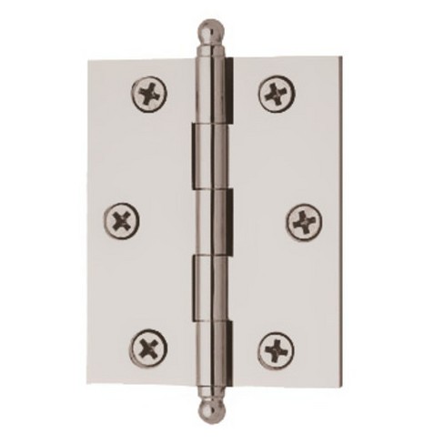 Baldwin 1025 Bal 2 1 2 X 2 Solid Brass Ball Tip Cabinet Hinges