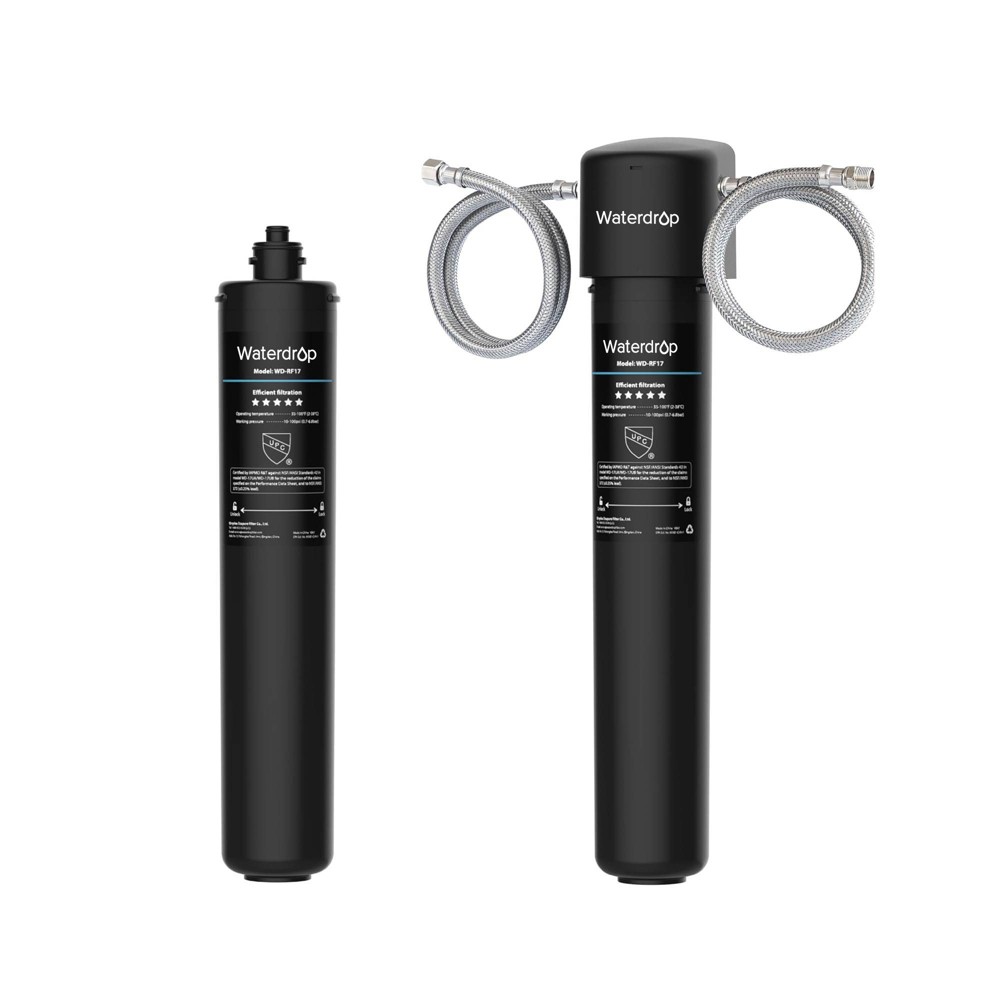 Waterdrop 17UA 3 Years Under Sink Water Filter, Reduces PFAS, PFOA/PFOS, Lead, Chlorine, 24K Gallons, Extra RF17 Replacement Filter